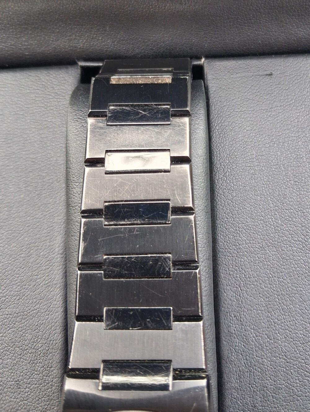 Movado Black and Silver Museum Dial Watch with DIAMOND Bezel - Picture 9 of 16